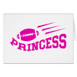 Football princess pink on white with bouncing ball cards
