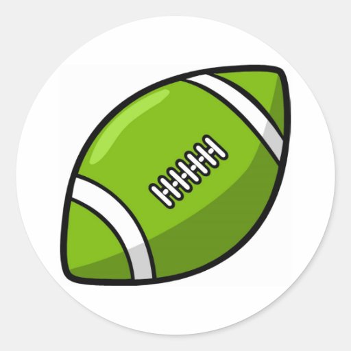 Football Round Stickers