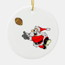 Football Santa Ornaments