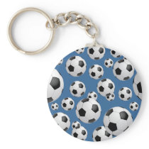 Football Soccer Balls Keychain