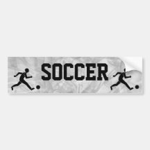 Football / soccer bumper sticker