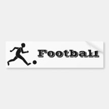 Football / soccer bumper stickers