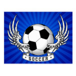 Football Soccer Wings Postcard