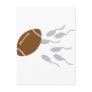 football sperm icon postcards