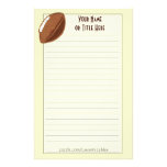 Football Stationary Personalized Stationery