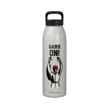 Football Superstar Game On! Reusable Water Bottle