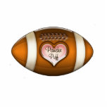Football Team Powder Puff Ornament photo sculptures