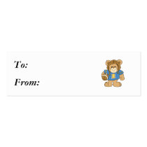 Football Teddy Bear Design Business Card Templates