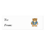 Football Teddy Bear Design business cards