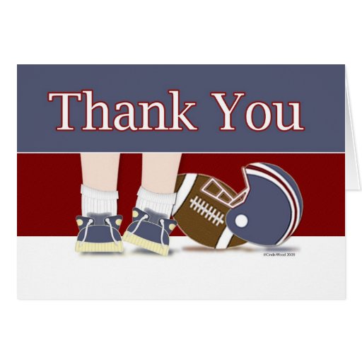 Soccer Thank You Card Template