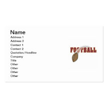 Football Toss T-shirts and Gifts Business Cards