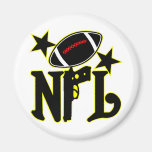 Football With a Gun Magnets