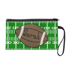 Football Wristlet Bag