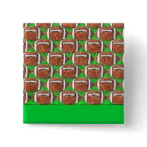 FOOTBALLS PINBACK BUTTONS