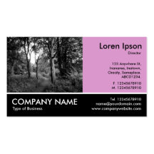 Footed Photo - Pale Purple - In the Woods Business Cards