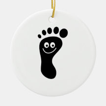Footprint Christmas Ornaments