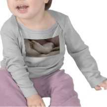 Footprint  Infant T-shirt (pink)