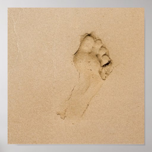 Footprint on the Beach