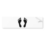footprints feet bumper stickers