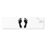 footprints feet bumper stickers