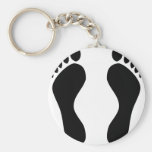 footprints feet keychains