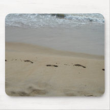 Footprints in the Sand Mouse Pads