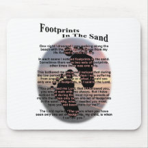 Footprints in the Sand Mousemat