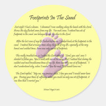 Footprints In The Sand Sticker