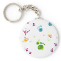 footprints keychains