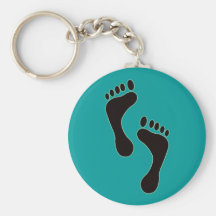 Footprints Keychain