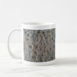 Footprints on sand texture coffee mugs