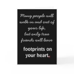 Footprints on your heart * Valentine's Day cards