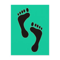 Footprints Postcard