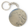 Footsteps on a sandy beach (Maine)
