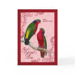For a Couple on Valentine's Day Lorikeet Parrots cards