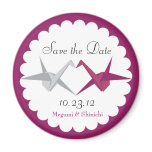For Allison: Origami Cranes Wedding Save the Date magnets