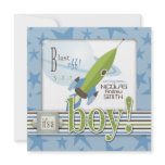 For Baby Boy Invitation Square