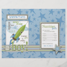 For Baby Boy Popcorn Wrapper Personalized Flyer