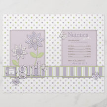 For Baby Girl Popcorn Wrapper LG Custom Flyer