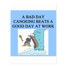 for canoeing lovers post cards