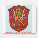 FOR CHURCH AND POPE mousepads
