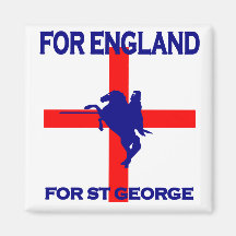 For England For St George Fridge Magnet