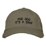 For God it's a Snap embroidered hats