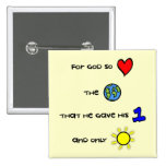 For God so Loved the World button