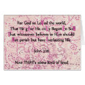 For God So Loved The World - cards