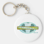 For God so loved the world, John 3:16 Key Chains