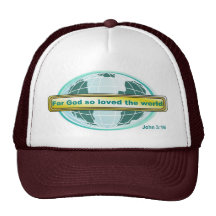 For God so loved the world, John 3:16 Mesh Hat