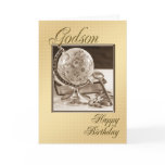 For Godson, a traditional birthday card