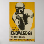 For Greater Knowledge - Visit your Local Library posters