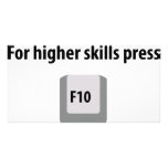 for higher skills press F 10 counter strike icon Photo Card Template